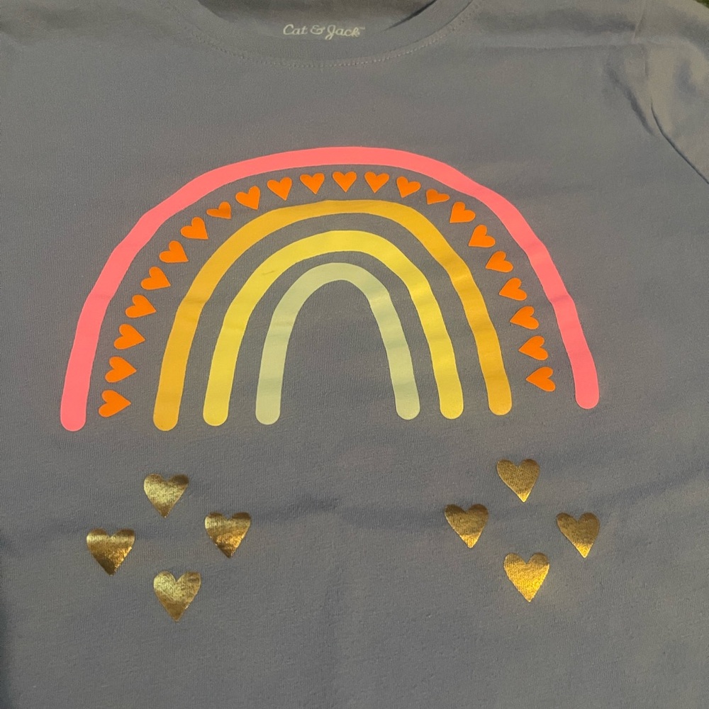 Cat & Jack Girls L Rainbow TShirt - Used